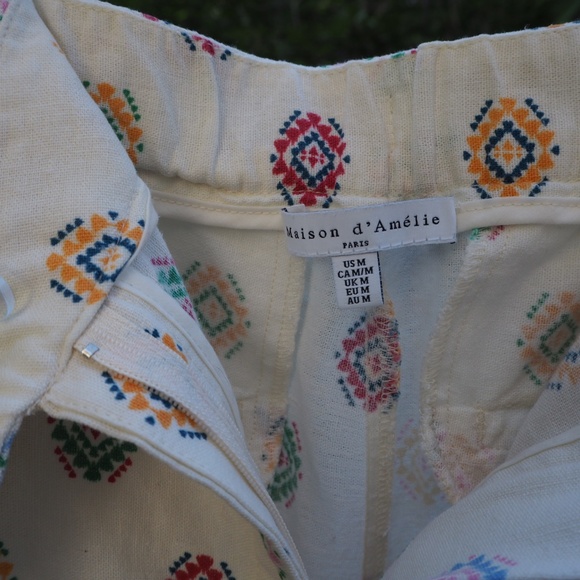 Maison d’Amélie, Women’s M, Colorful Print linen blend - Picture 5 of 6
